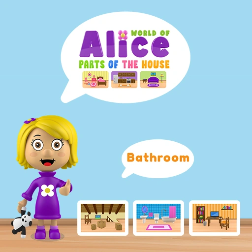 World of Alice Parts of the House Game